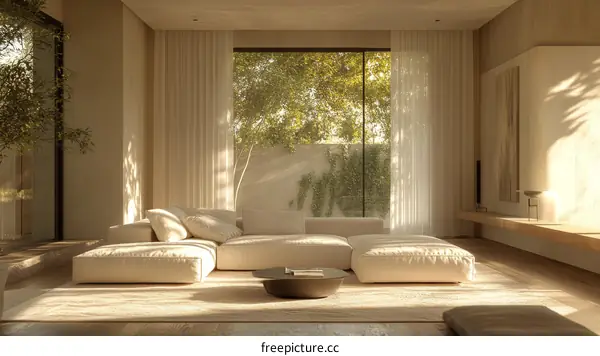 Modern Minimalist Living Room Interior Design