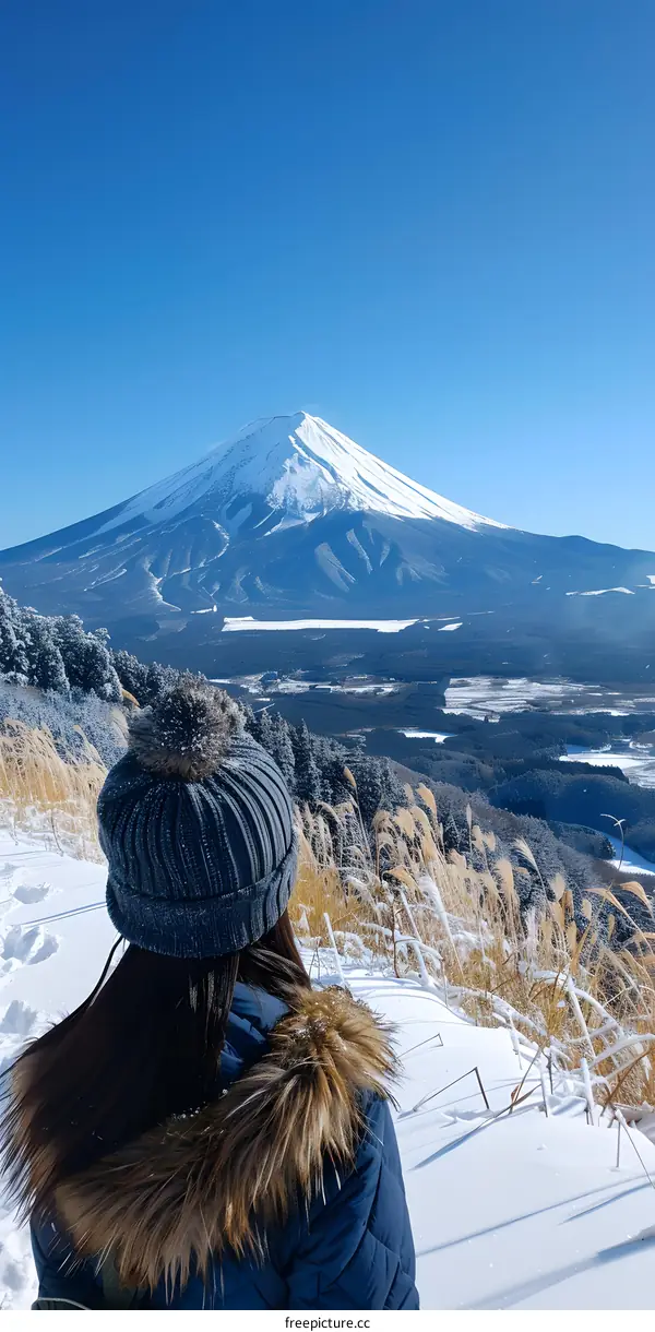 Mount Fuji from the top of Mount Kachi Kachi Ropeway