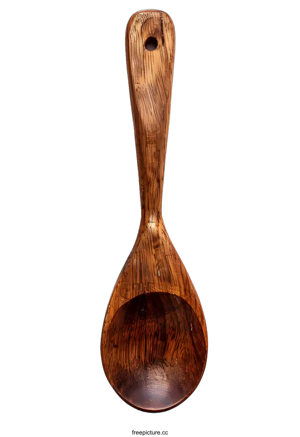 [Transparent Background PNG]Wooden Spoon on White Background