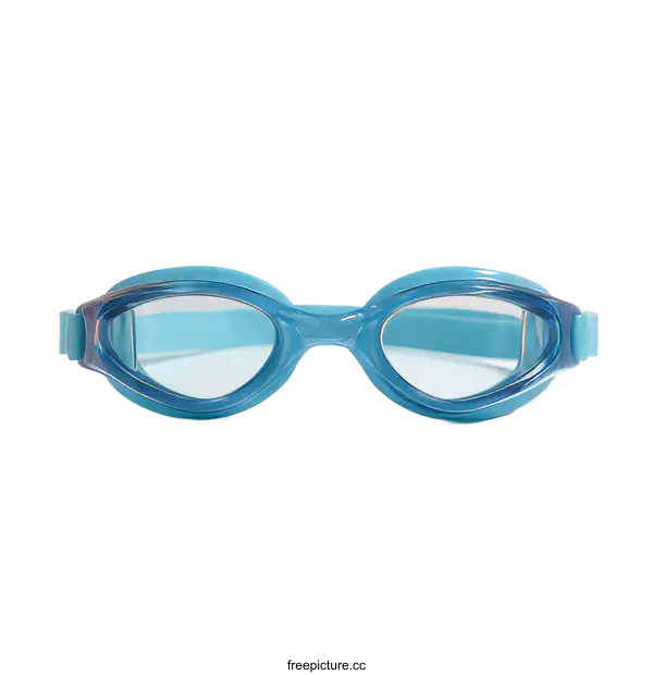[Transparent Background PNG]Light Blue Swimming Goggles