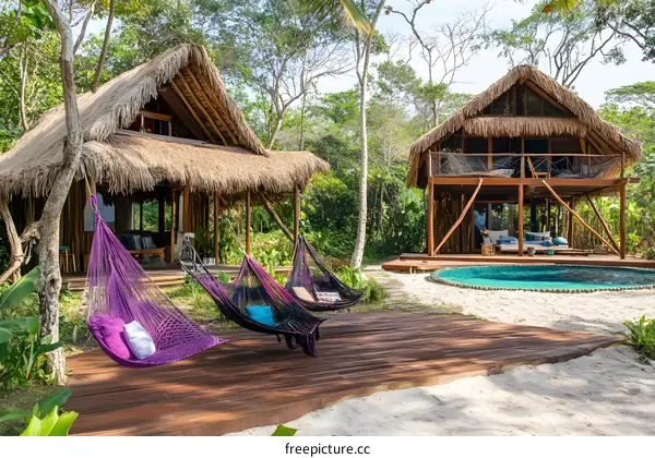 Tropical Vacation Home with Private Pool and Hammocks
