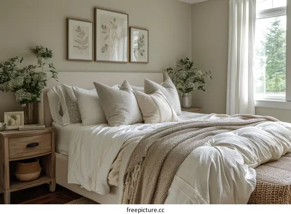 Modern Farmhouse Master Bedroom with Cozy Decor