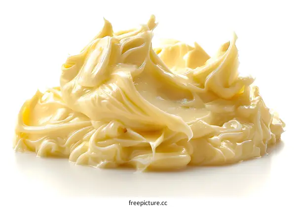 Close Up of Creamy Yellow Butter