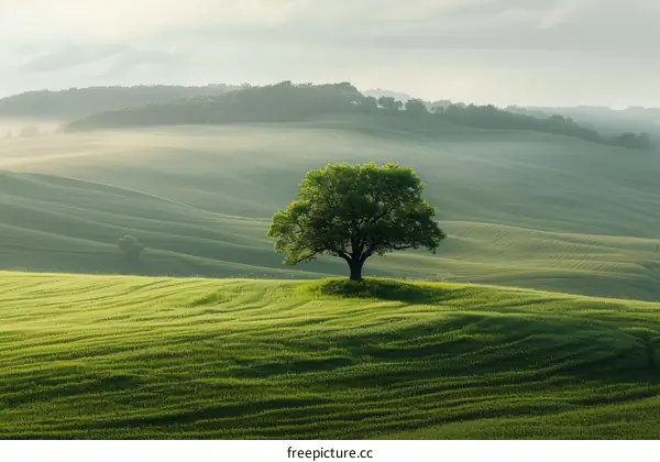 Lonely Tree on a Hill