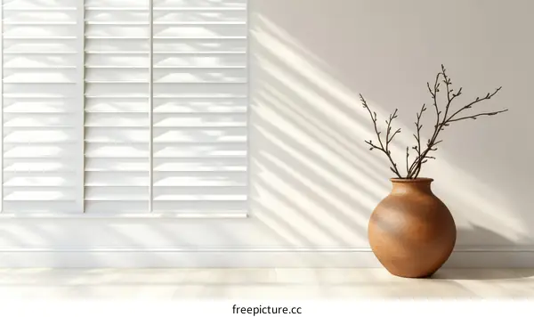 Modern Minimalist Interior Design with Vase