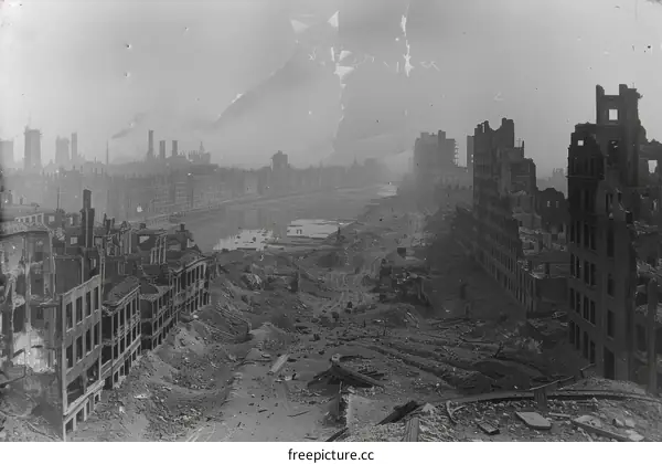 Ruins of Ypres, Belgium, after World War I