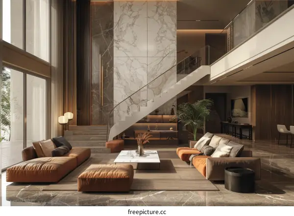 Modern luxury living room interior design