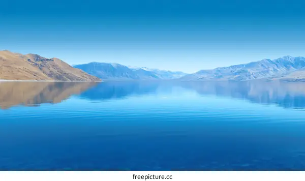 Serene Mountain Lake Scenery