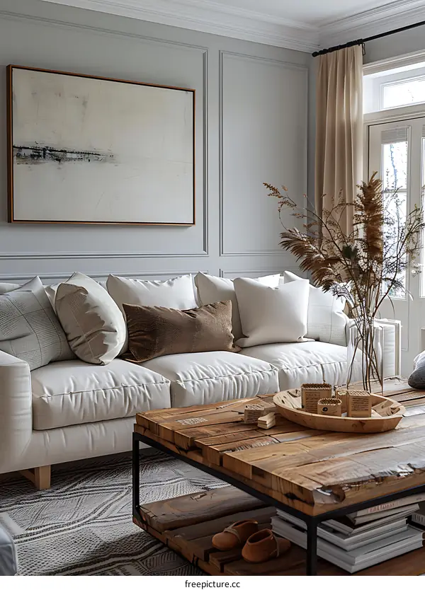 Modern minimalist living room