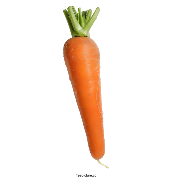 [Transparent Background PNG]Fresh Orange Carrot on White Background