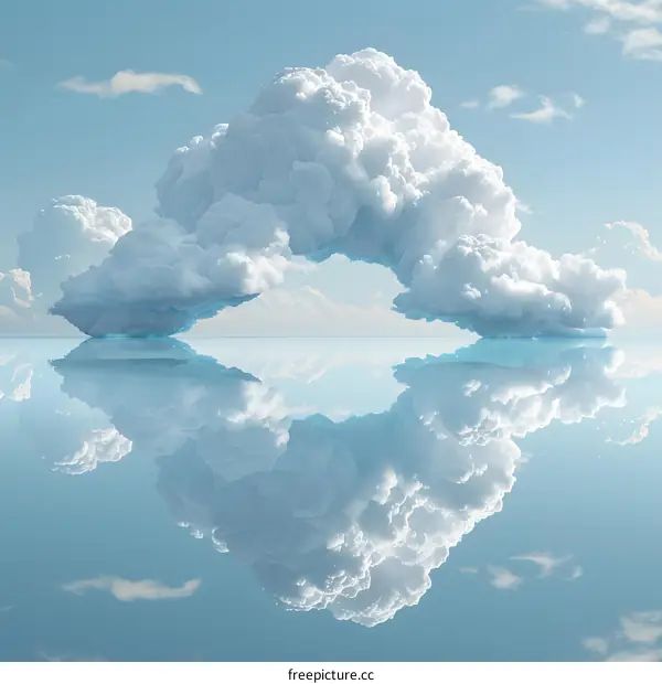 Cloud reflection in water