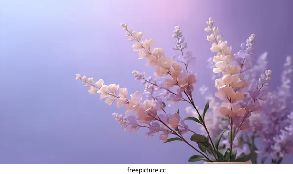 Pastel Colored Flowers in Soft Light