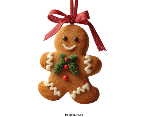 [Transparent Background PNG]Gingerbread Man Christmas Ornament