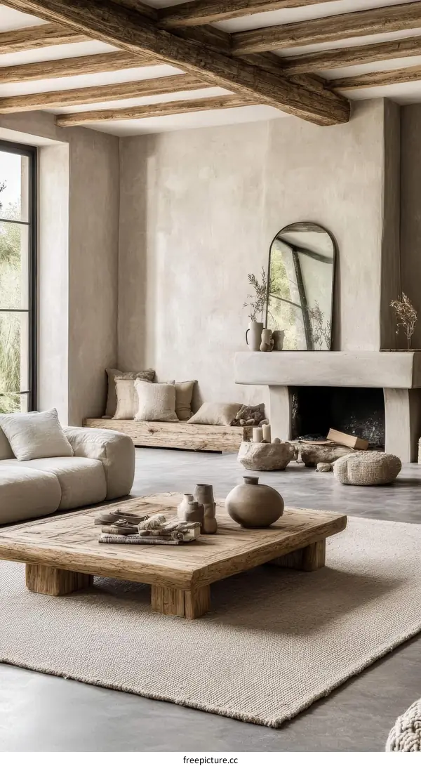 Rustic Modern Living Room Interior Design