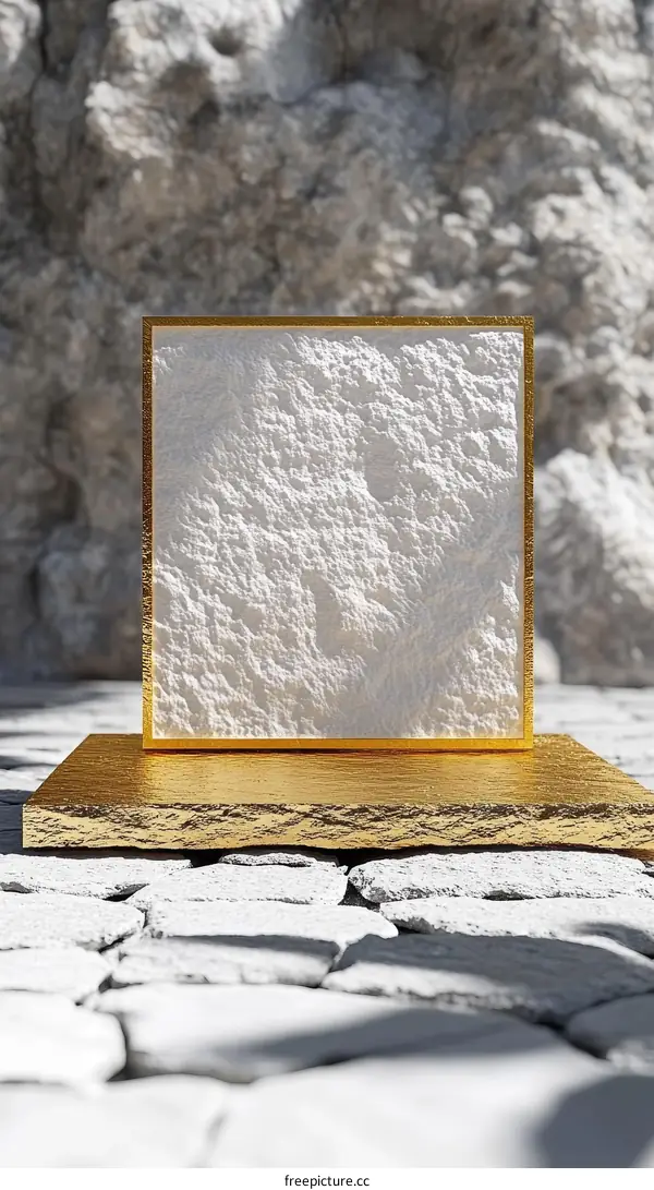 Luxury Gold Frame Display Showcase