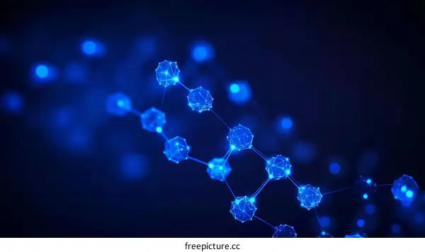 Abstract Molecular Structure Illustration