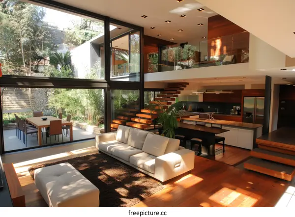 Modern Open Floor Plan House with Natural Light