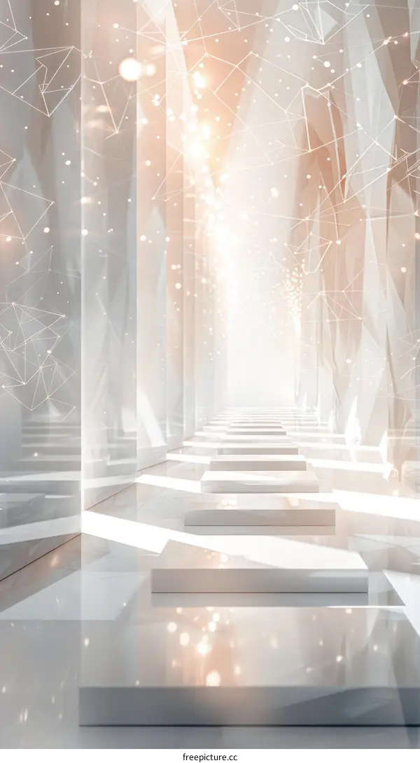 Futuristic White Digital Space