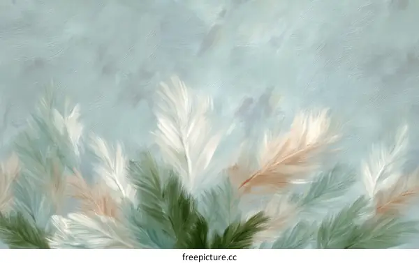 Abstract Artistic Feather Design