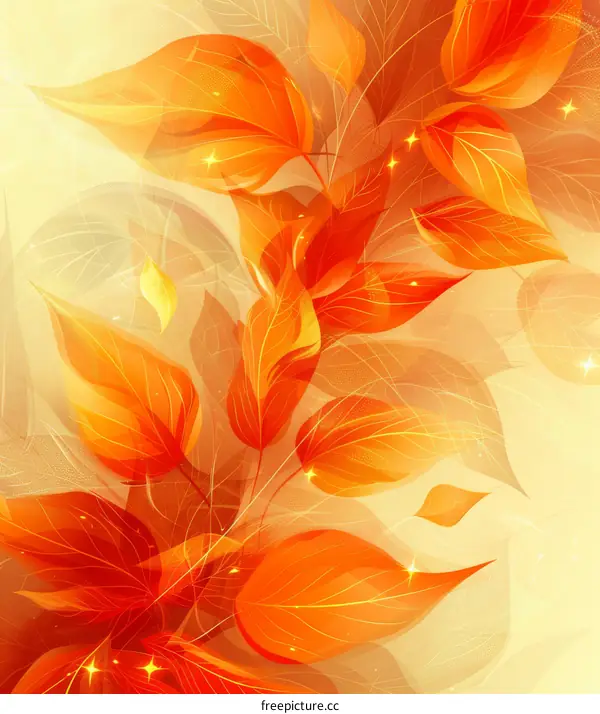 Bright Autumn Leaves Background