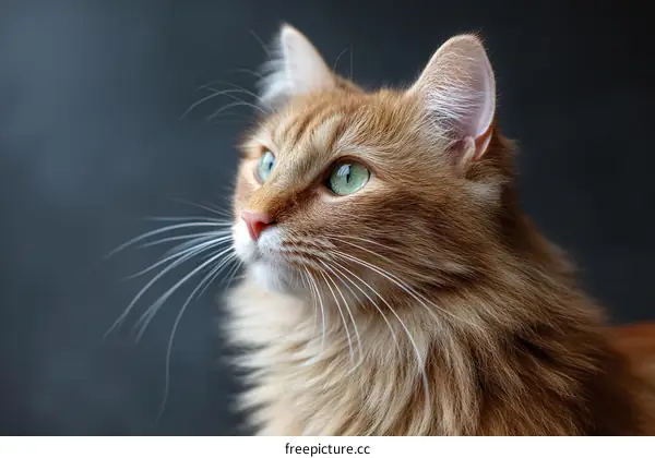 Closeup Portrait of a Ginger Cat