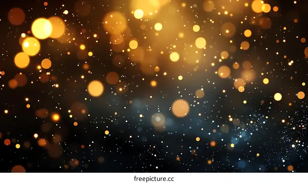 Golden Bokeh Background Design
