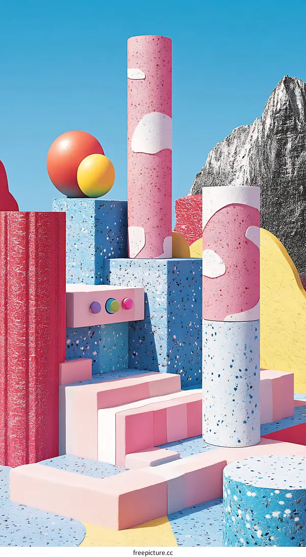 Abstract Colorful Geometric Shapes and Structures