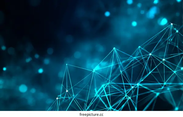 Abstract Network Design Illustration