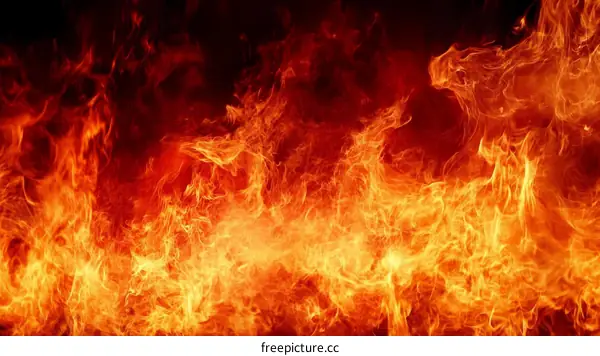 Fiery Flames Background Image