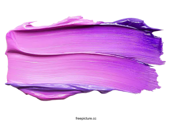 [Transparent Background PNG]Abstract Paint Stroke Texture in Purple and Pink