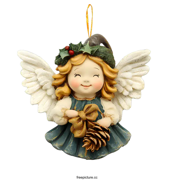 [Transparent Background PNG]Christmas Angel Ornament Decoration Figurine
