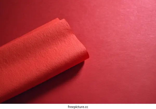 Folded Red Paper Texture Background