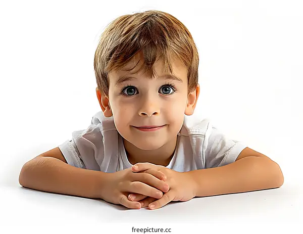 Portrait of a happy little boy