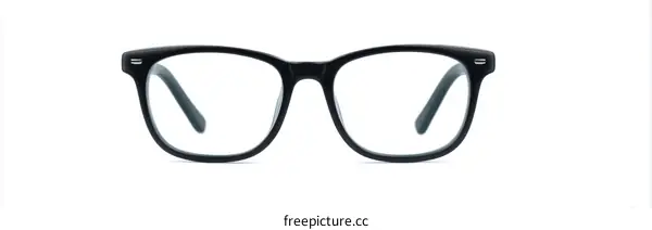 Black Square Frame Eyeglasses with Clear Lenses for Vision Correction