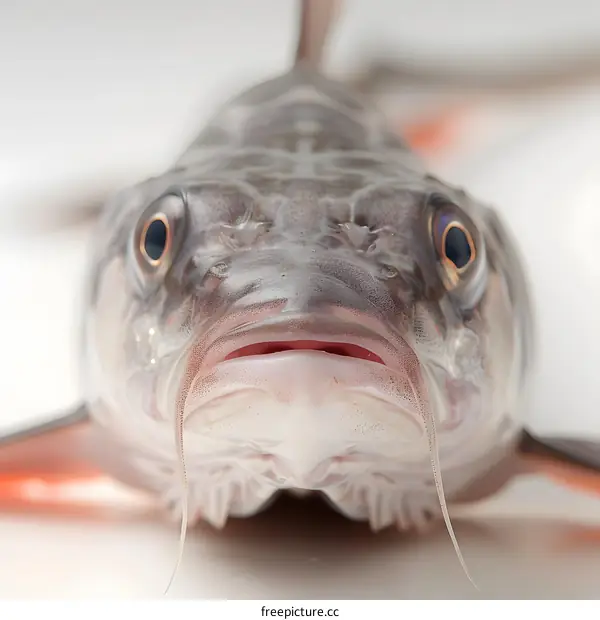 Close up of a fish head