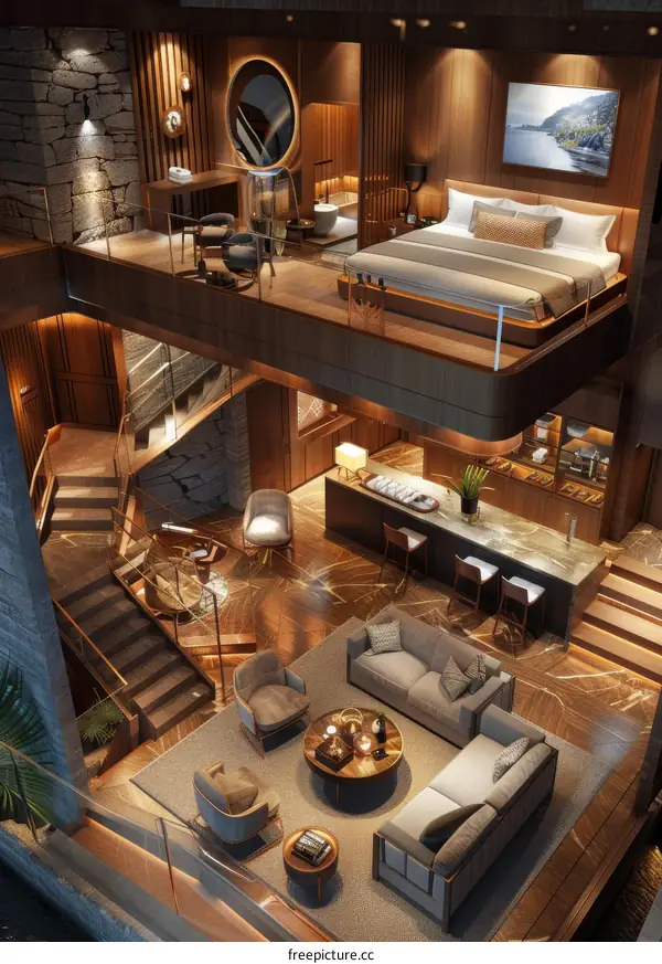 Luxury Multi-Level Modern Interior Design