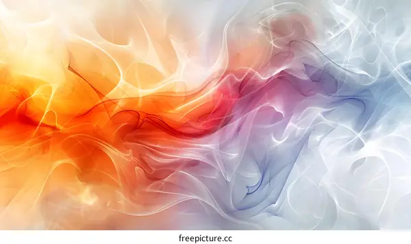 Abstract Swirling Colors Digital Art