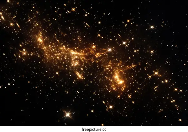 Bright stars in the vastness of space