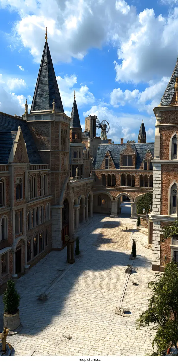 Medieval Style Architecture in Fantasy Setting