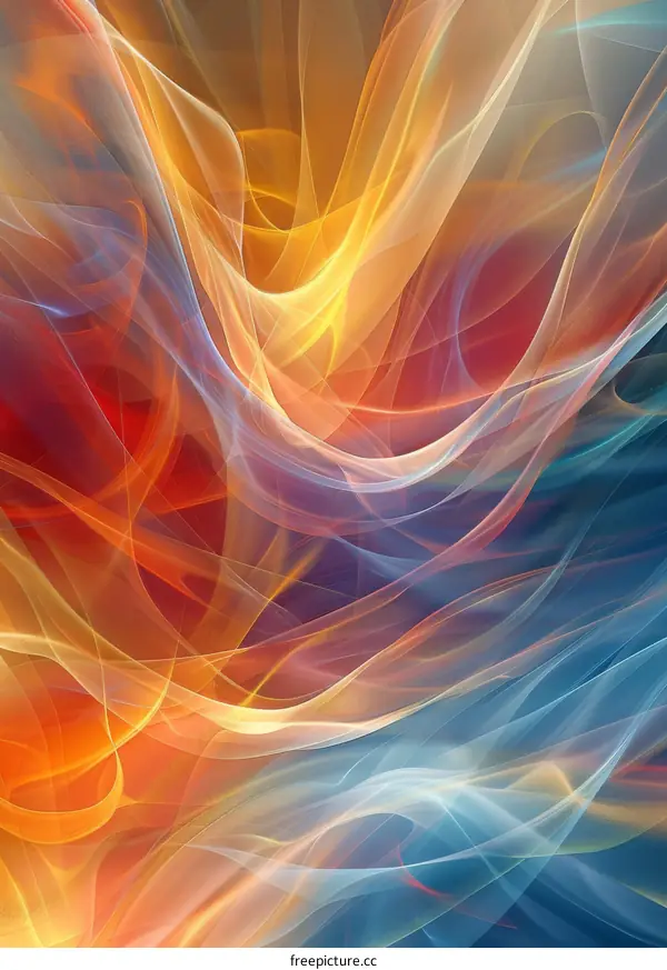 Colorful Abstract Fluid Art Background Swirls