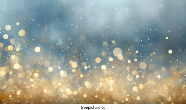 Golden and Blue Festive Background