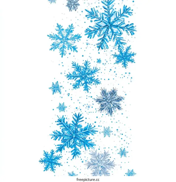 Winter Wonderland Snowflake Background Design