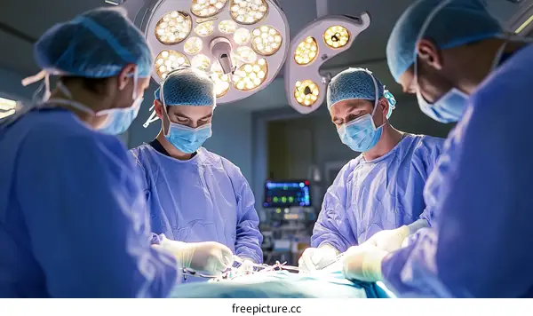 Surgical Team in Operation Theatre