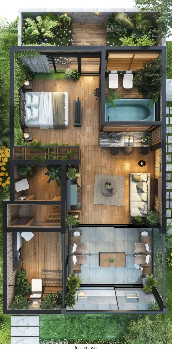 Stylish Interior Design of a Duplex Apartment