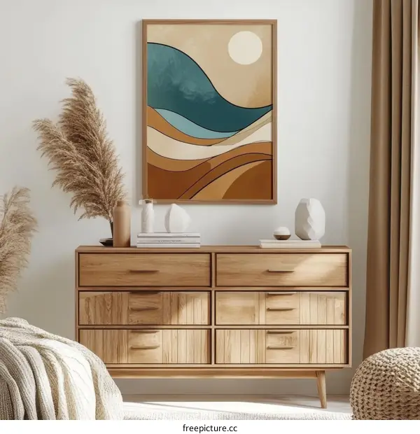 Abstract Landscape Art Print Minimalist Wall Decor