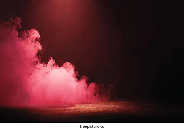 Pink Smoke Stage Background Design