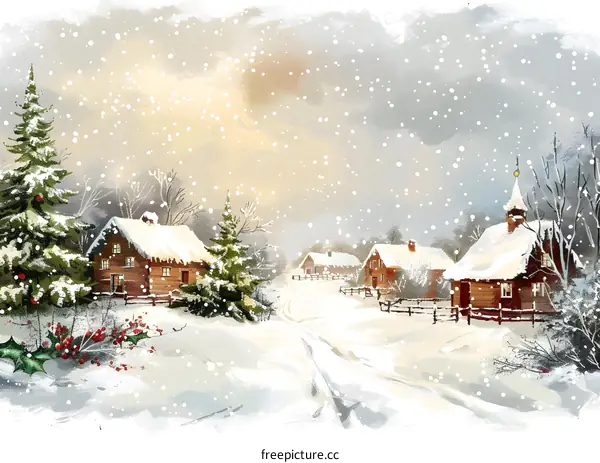 Snowy Village
