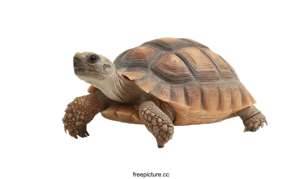 [Transparent Background PNG]Adorable Baby Tortoise on White Background