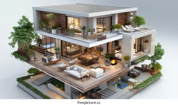 Architecture of Contemporary Houses: Interior & Exterior Designs