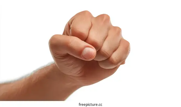 Close-up of a clenched fist